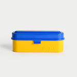 KODAK Film Steel Case Blue/Yellow Porta 5 Rullini 35mm