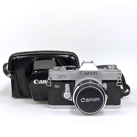 Canon FT QL + canon 50mm f1.8 + Borsa Originale Reflex Professionale