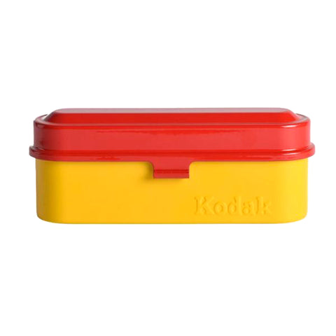 KODAK Film Steel Case Red/Yellow Porta 5 Rullini 35mm